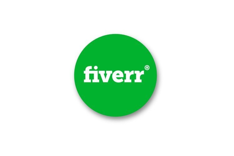 Logotipo do Fiverr, marketplace global onde freelancers podem oferecer seus serviços e trabalhar pela internet.