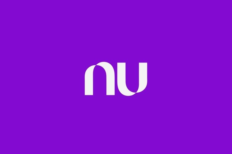 Logotipo do Nubank, banco digital que oferece vagas para trabalhar online em tecnologia e atendimento ao cliente.