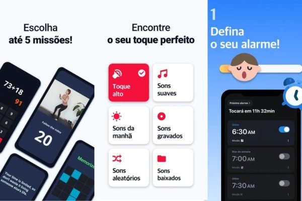 imagens do app alarmy